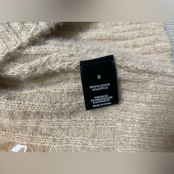 Say What? Tan Ribbed Cardigan - Picture 8 of 8